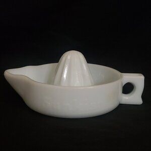 SUNKIST Milk Glass Reamer 8 1/4" x 5 3/4" x 3"